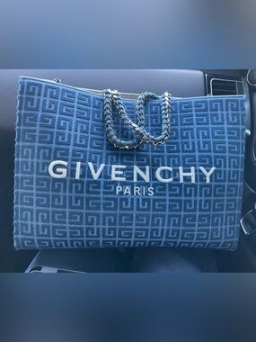 Givenchy tote denim and silver hardware